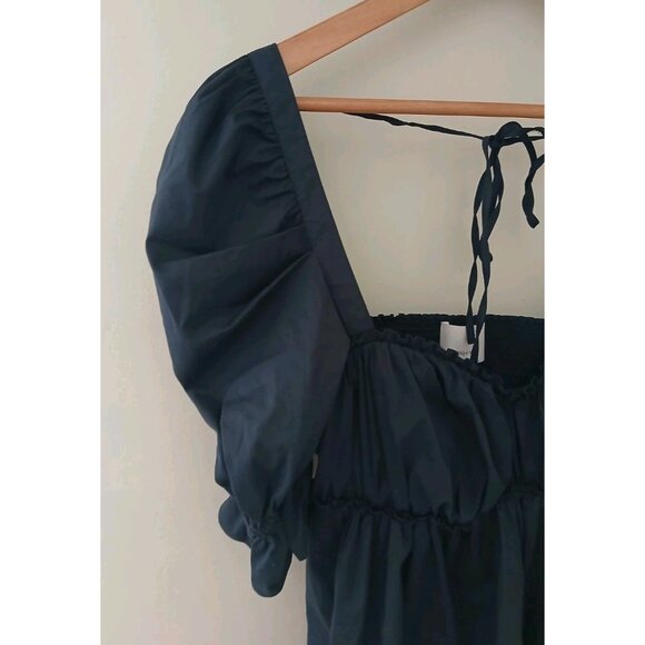 Cinq a Sept Jovi Puff Sleeve Smocked Square Neck Mini Dress - Picture 4 of 12